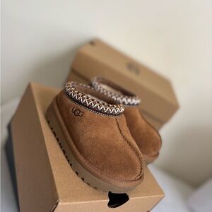UGG Tan Suede Platform Shoes